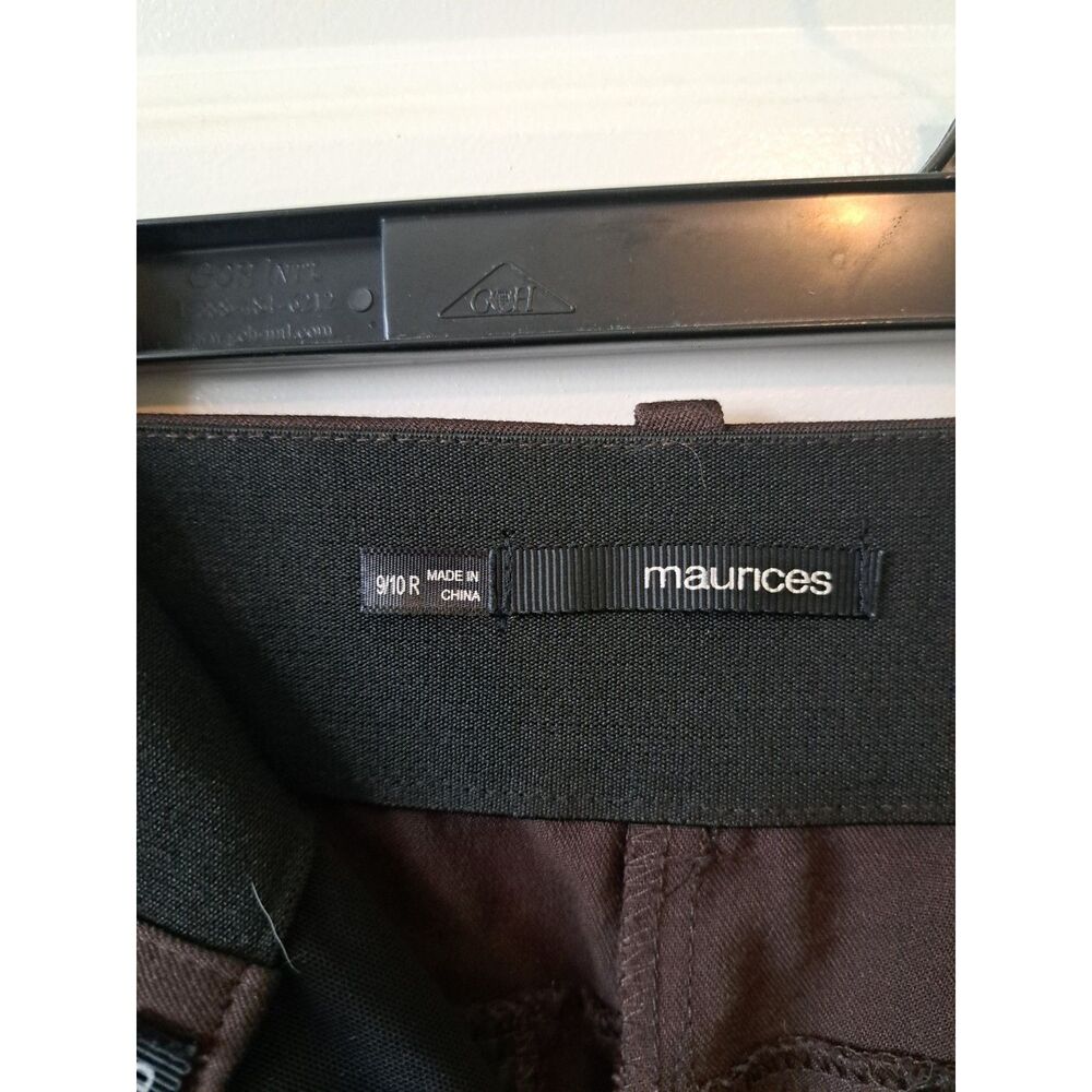 Maurices Women's Dress Pants Trousers Slacks Career Brown Polished Size 9/10 - Picture 4 of 8